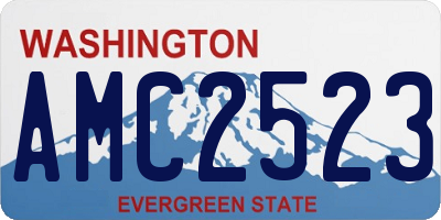 WA license plate AMC2523