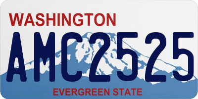 WA license plate AMC2525