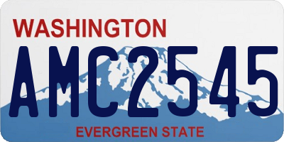 WA license plate AMC2545