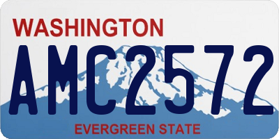 WA license plate AMC2572