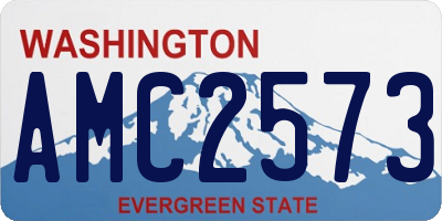 WA license plate AMC2573