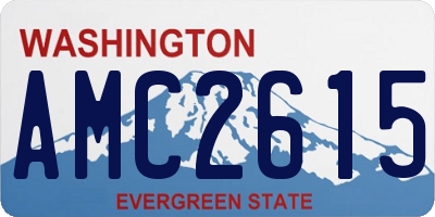 WA license plate AMC2615