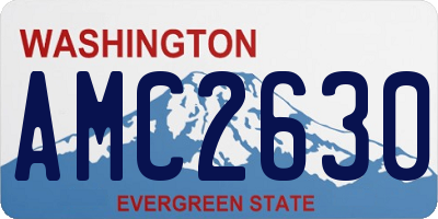 WA license plate AMC2630
