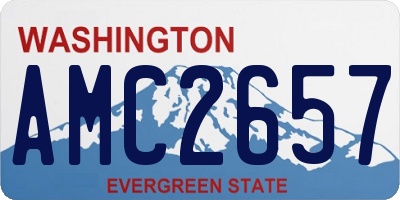WA license plate AMC2657