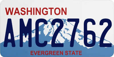 WA license plate AMC2762