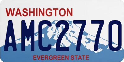 WA license plate AMC2770