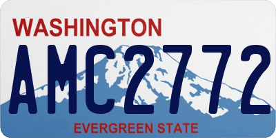 WA license plate AMC2772