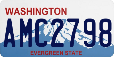 WA license plate AMC2798