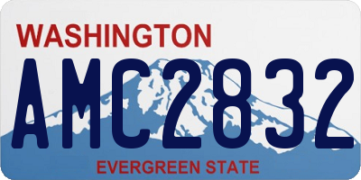 WA license plate AMC2832
