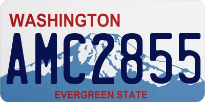 WA license plate AMC2855