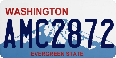 WA license plate AMC2872