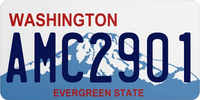 WA license plate AMC2901