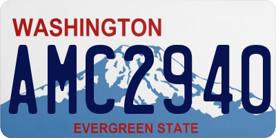 WA license plate AMC2940