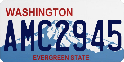 WA license plate AMC2945