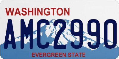 WA license plate AMC2990