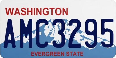 WA license plate AMC3295