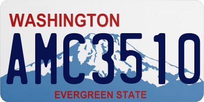 WA license plate AMC3510