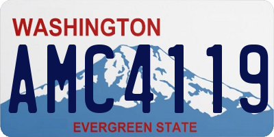 WA license plate AMC4119