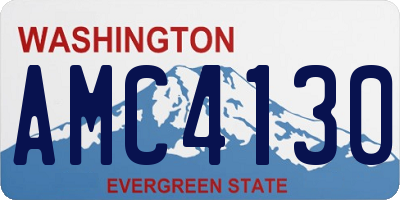 WA license plate AMC4130