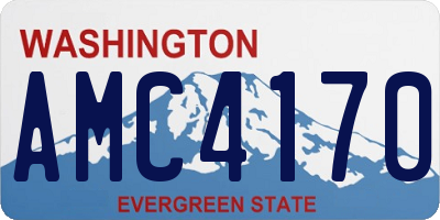 WA license plate AMC4170