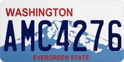 WA license plate AMC4276