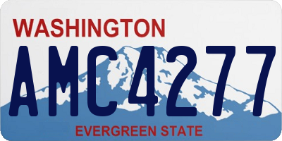 WA license plate AMC4277