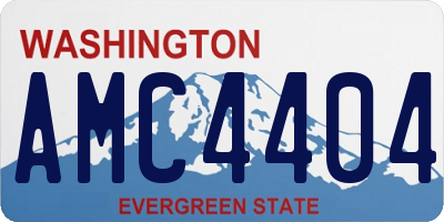 WA license plate AMC4404