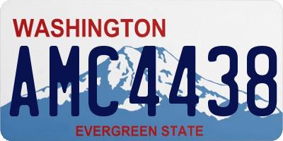 WA license plate AMC4438