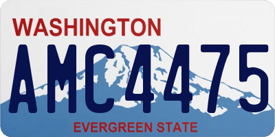 WA license plate AMC4475