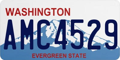 WA license plate AMC4529