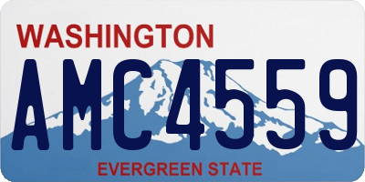 WA license plate AMC4559