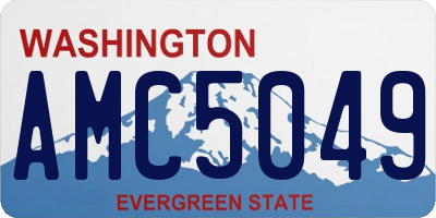 WA license plate AMC5049