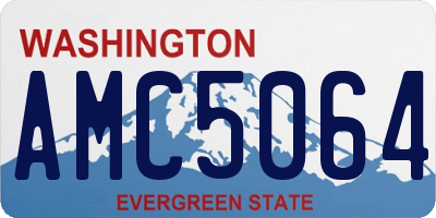 WA license plate AMC5064