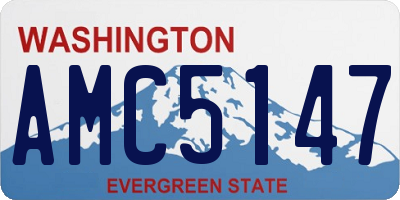 WA license plate AMC5147