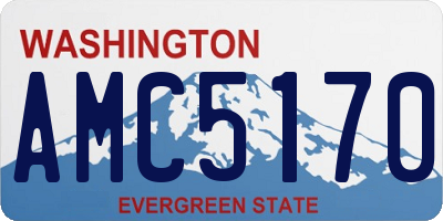 WA license plate AMC5170
