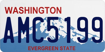 WA license plate AMC5199