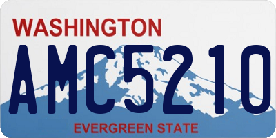 WA license plate AMC5210