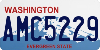 WA license plate AMC5229
