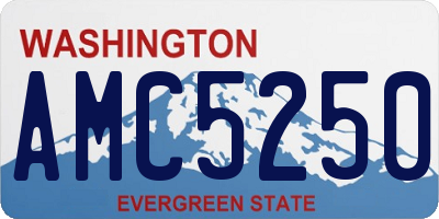 WA license plate AMC5250