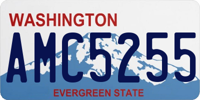 WA license plate AMC5255