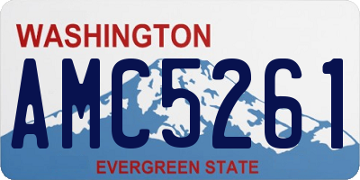 WA license plate AMC5261