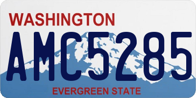 WA license plate AMC5285