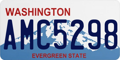 WA license plate AMC5298
