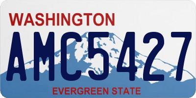 WA license plate AMC5427