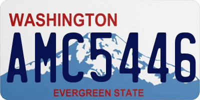 WA license plate AMC5446
