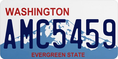 WA license plate AMC5459