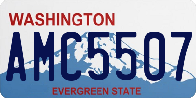 WA license plate AMC5507