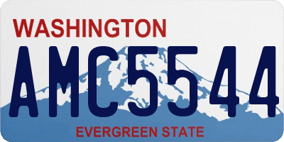 WA license plate AMC5544