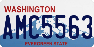 WA license plate AMC5563