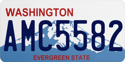 WA license plate AMC5582